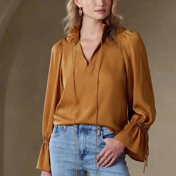 Banana Republic Ruffle-Tie Blouse - Picture 1 of 1